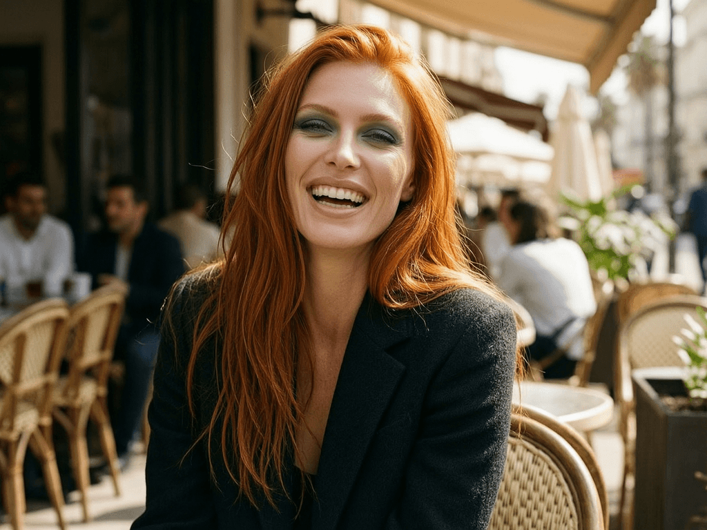 Laughing portrait